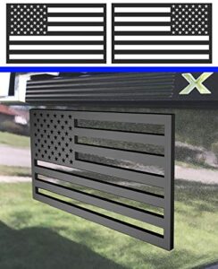 3d american flag emblem decal cut out,thickness 3 mm,for car, truck or suv ,5"x3" (non magnetic，one usa regular orientation and one usa reverse orientation)