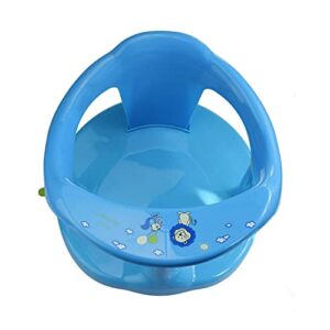 baby bath seat,baby bath chair, newborn shower seat bathtub seat cushion children's wrap around shower chair(6 18 months)(blue)