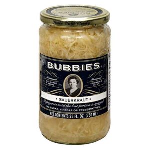 bubbies sauerkraut, 25 ounce, 2 pack