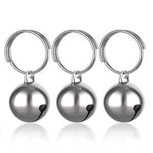 coastal pet products dcp45105 round dog bells, 1/2 inch, silver, for pet, 3 pack