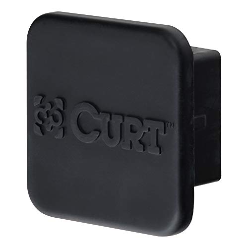 curt 22272 rubber trailer hitch cover, fits 2 inch receiver