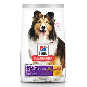 hill's science diet dry dog food, adult, sensitive stomach & skin, chicken recipe, 30 lb bag