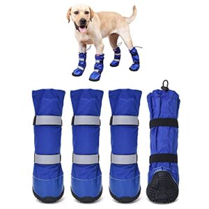 hipaw outdoor dog boots winter dog shoes nonslip for snow rain