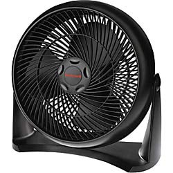 honeywell ht 908 turboforce room air circulator fan, medium, black –quiet personal fanfor home or office, 3 speeds and 90 degree pivoting head