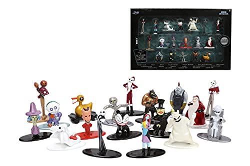 jada toys disney nightmare before christmas 18 pack 1.65" die cast figures, toys for kids and adults , black