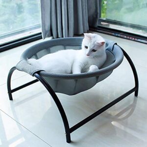 junspow cat bed dog bed pet hammock bed free standing cat sleeping cat bed cat supplies pet supplies whole wash stable structure detachable excellent breathability easy assembly indoors outdoors