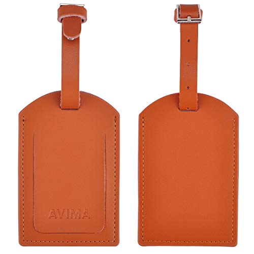 leather luggage tag by avima | bag tags suitcase tags identifiers travel tags 2pc brown