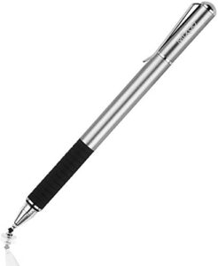 mixoo smart pen,disc & fiber tip 2 in1 series,capacitive stylus tip,high sensitivity & precision,stylus pens for touch screens (space grey)