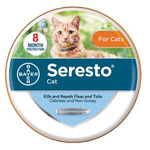 seresto flea and tick collar for cats, 8 month flea and tick collar for cats