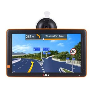 truck gps xgody gps navigation 9" inch big screen for truck drivers navigation bluetooth av in lifetime north america maps (usa + canada) 3d & 2d maps, 8gb, turn by turn directions