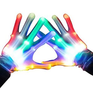 atopdream cool fun toys for 3 12 year old boys girls, flashing led light gloves glow gloves autism toys for age 3 12 boys girls birthdays halloween christmas carnival gifts