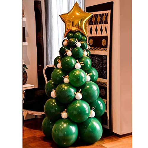 bonropin christmas balloon garland arch kit 96 pieces christmas tree balloons for christmas party decorations