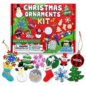 christmas craft kits holiday crafts for kids and adults decorate and paint your own xmas ornaments diy homemade ornament decorating art kit christmas crafts ready to make by dezzy's workshop