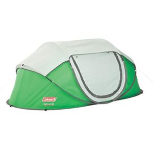 coleman 2 person pop up tent , green/grey