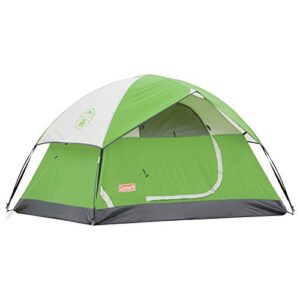 coleman 2 person sundome tent, green