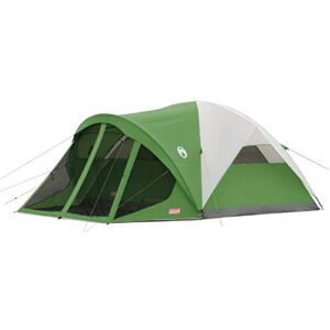 coleman 6 person dome tent with screen room | evanston camping tent with screened in porch