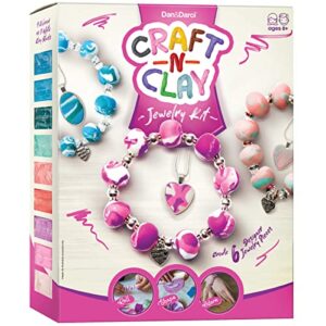 craft 'n clay jewelry making kit for kids and tween girls age 8 14 year old diy bracelet kits arts & crafts christmas gift teen girl birthday gifts ideas creative toy for preteen & teenagers