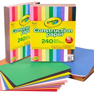 crayola construction paper, 240 count, 2 pack (total 480 count)