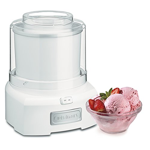 cuisinart 1.5 quart frozen yogurt ice 21p1 ice cream maker, qt, white