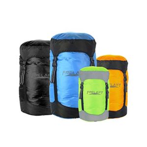 frelaxy compression sack, 40% more storage! 11l/18l/30l/45l compression stuff sack, water resistant & ultralight sleeping bag stuff sack space saving gear for camping, traveling, backpacking
