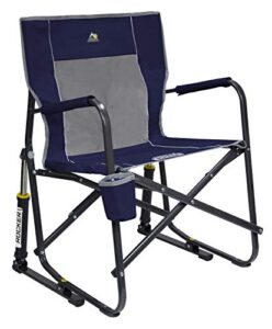 gci outdoor 37060 freestyle rocker portable folding rocking chair, indigo blue