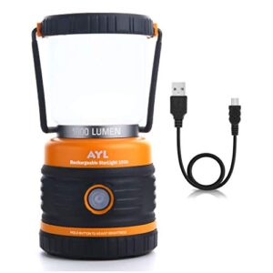 led camping lantern rechargeable, 1800lm, 4 light modes, 4400mah power bank, ip44 waterproof, perfect lantern flashlight for hurricane, emergency, power outages, home and more, usb cable included