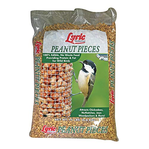 lyric 2647463 peanut pieces wild bird food, 15 lb
