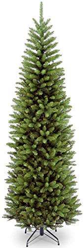 national tree company artificial slim christmas tree, green, kingswood fir, includes stand, 6.5 feet