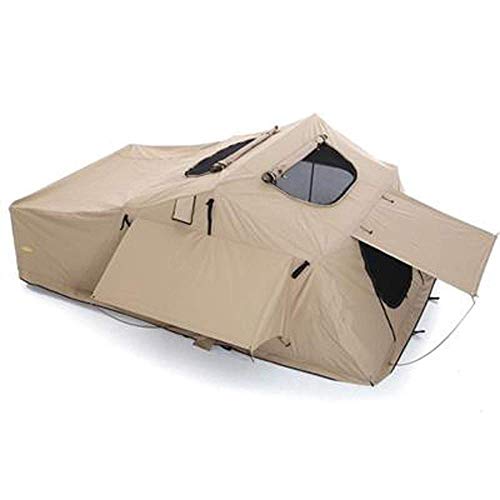 smittybilt overlander xl roof top tent (2883) folder with bedding coyote tan