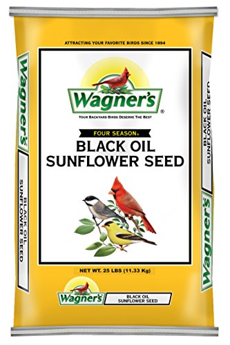 wagner's 76027 black oil sunflower wild bird food, 25 pound bag