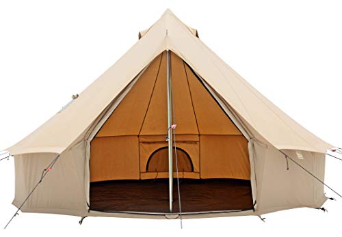 whiteduck regatta canvas bell tent waterproof, 4 season luxury outdoor camping and glamping tent made from premium & breathable 100% cotton canvas w/stove jack (10ft (3m), water repellent)