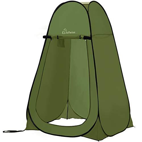 wolfwise pop up shower tent green