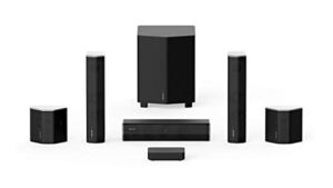 enclave cinehome ii 5.1 wireless home theater surround sound system for tv 24 bit dolby audio, dts, wisa certified cinehub edition plug and play home theater audio