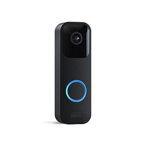 introducing blink video doorbell | two way audio, hd video, motion and chime app alerts and alexa enabled — wired or wire free (black)