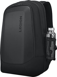 lenovo legion 17" armored backpack ii, gaming laptop bag, double layered protection, dedicated storage pockets, gx40v10007, black