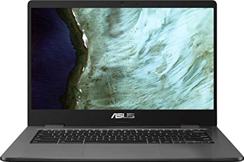 asus chromebook c423 14" laptop computer for business student, intel celeron n3350 up to 2.4ghz, 4gb ddr4 ram, 32gb emmc, 802.11ac wifi, webcam, type c, online class ready, chrome os, ipuzzle mousepad