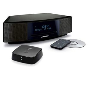 bose wave music system iv bundle with bluetooth soundtouch wireless adapter espresso black (renewed)