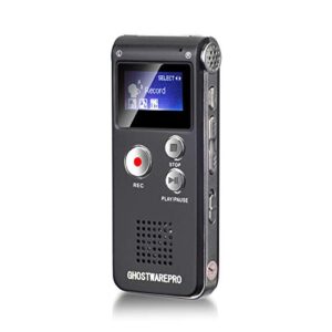 evp ghost hunting recorder digital voice recorder voice activated recorder for lectures 8gb audio recorder mini portable tape dictaphone with playback mp3 player