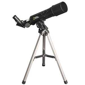 explore scientific national geographic 50mm telescope for kids table top telescope mount kids portable telescope with compact telescoping tripod telescopes for astronomy beginners