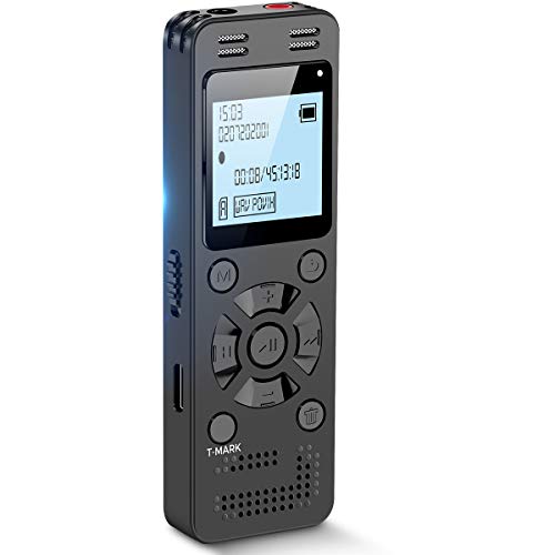 32gb digital voice recorder for lectures meetings evida 2324 hours voice activated recording device audio recorder with playback,password