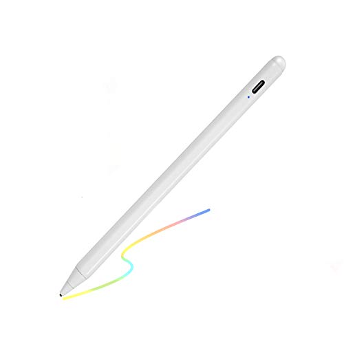 electronic stylus for ipad 5th generation 9.7" 2017 pencil,type c rechargeable active capacitive pencil compatible with apple ipad 5th gen 9.7 inch stylus pens,good on ipad drawing pens,white