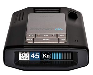 escort ixc laser radar detector extended range, wifi connected car compatible, auto learn protection, voice alerts, multi color display, model:0100039 1
