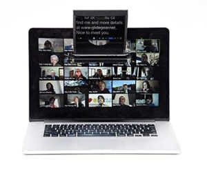 little prompter, the original compact personal teleprompter for video production. no studio required. perfect for dslrs, webcams, and built in laptop cameras. use with ios or android.