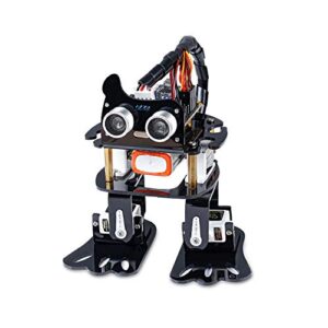 sunfounder robotics kit for arduino , 4 dof dancing sloth programmable diy robot kit for kids and adults with tutorial