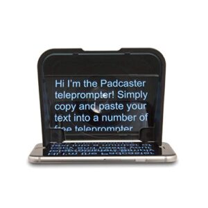 the padcaster parrot teleprompter kit, portable teleprompter for iphone