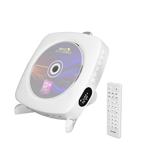 cd player, bluetooth hifi speaker, usb flash player, aux line in audio boombox, fm radio, portable, wall mountable and desk stand, with remote control
