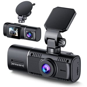 dual dash cam front and inside 1080p dash camera for cars ir night vision car camera for taxi accident lock parking monitor