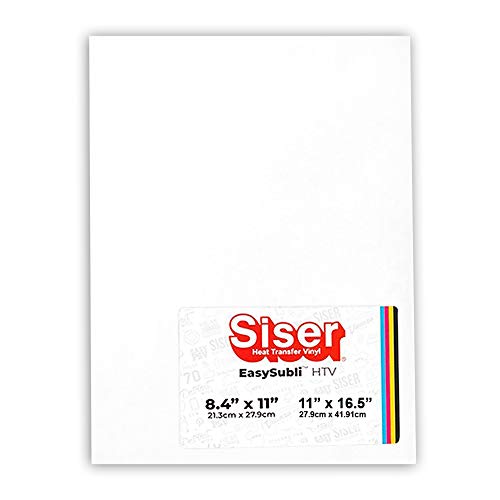 siser easysubli sublimation htv 8.4 x 11 5 sheets (more options available)