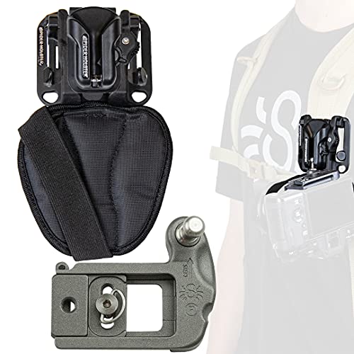 spider holster spider x backpacker kit self locking, quick draw access to your camera on the go from any belt or backpack strap!