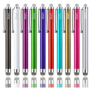 stylus, ibart mesh fiber tip series precision stylus pens for touch screens devices, iphone, ipad, kindle, tablet (10 colors)